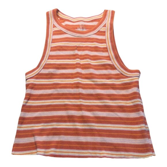 Aerie Free Spirit Stripped Ribbed Tank Size Medium - Picture 2 of 8